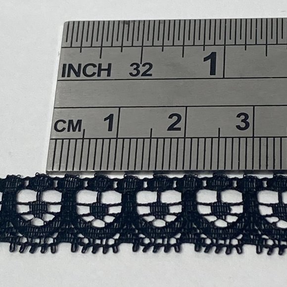 Black Heart Lace Trim 12 Rolls Offray Crafts Scrapbook Card Making Gift 7/16" - Picture 4 of 11